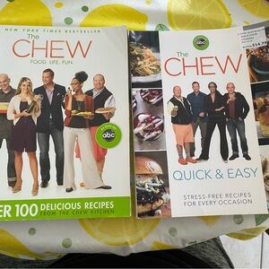 The Chew, ABC cooking show, all my book are in like knew condition.